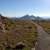 Leaving the High Skyline Trail for the Pebble Creek Trail