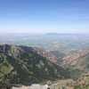 A view of Cherry Creek Canyon and Cache Valley from Cherry Peak