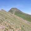 A view of Cherry Peak from the trail that skirts under the ridge that forms the east wall of Cherry Creek Canyon