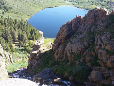 Waterfall between Chicago Lakes.