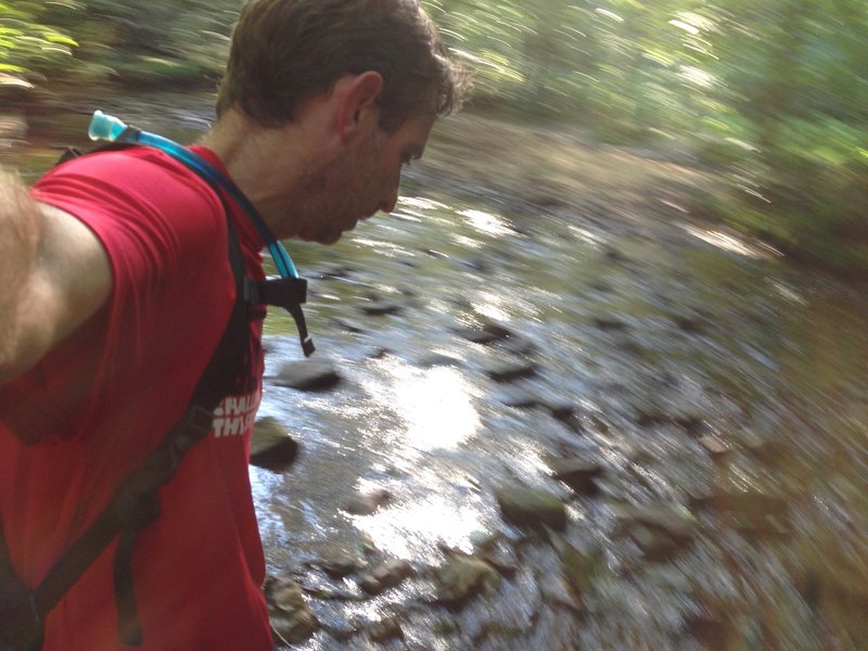 The biggest creek crossing on the trail