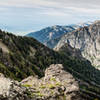 Amazing views of Albright Peak and Death Canyon, nearing Static Peak Divide