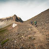 Nearing Alaska Basin and the edge of Grand Teton National Park on Buck Mountain Pass.