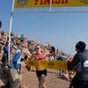 Kim Dobson captures the 2012 Pikes Peak Ascent Women's crown, setting a huge course record of 2:24:59 in the process. Photo: Nancy Hobbs