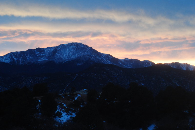 Pikes Peak from the east side of Garden of the Gods