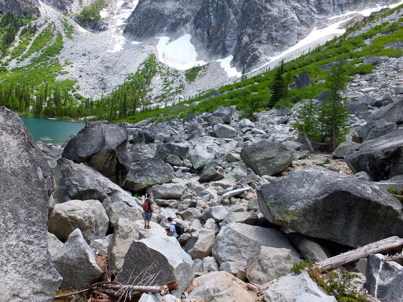 The Colchuck boulder field