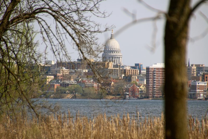 An early spring day, looking toward the Capitol.