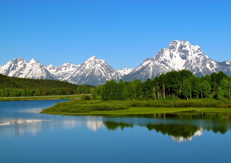 The Cathedral Group from the Oxbow Bend.