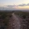 View along the hill ridge of Worm / Worm Shortcut.