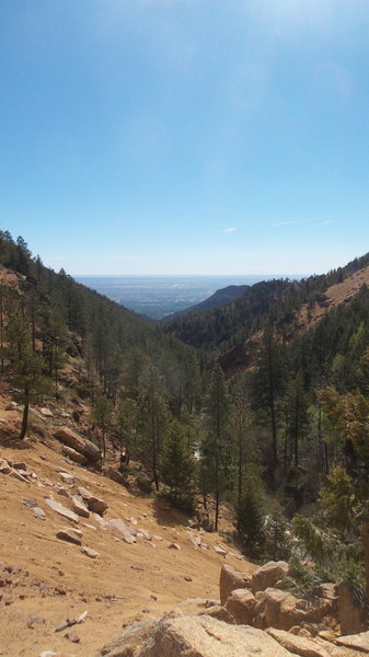 View of the city on Seven Bridges featured in Pikes Peak Ultra!