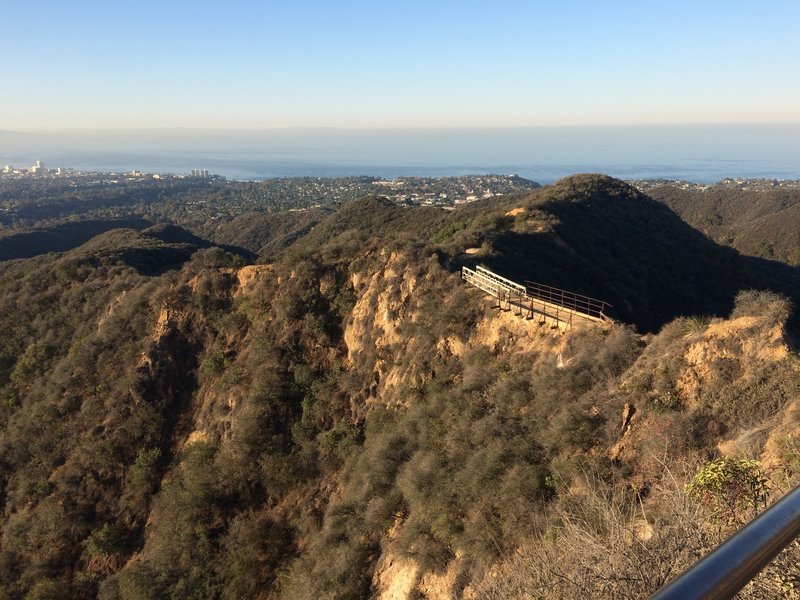 Amazing view of Santa Monica, you can see Catalina Island on the left side of the photo