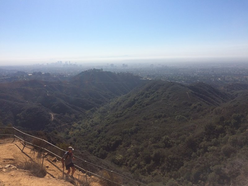Best way to see Los Angeles.  Downtown LA on the left, Century City in the middle and Santa Monica on the right