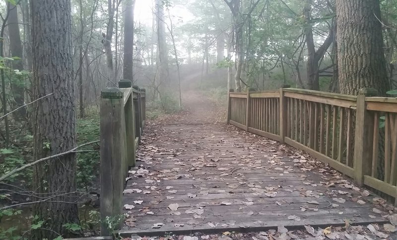 The Trail Bridge on an early fall morning!