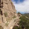 A cliffside section of La Espina Ledge.