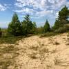 On a dune, looking toward the southeast