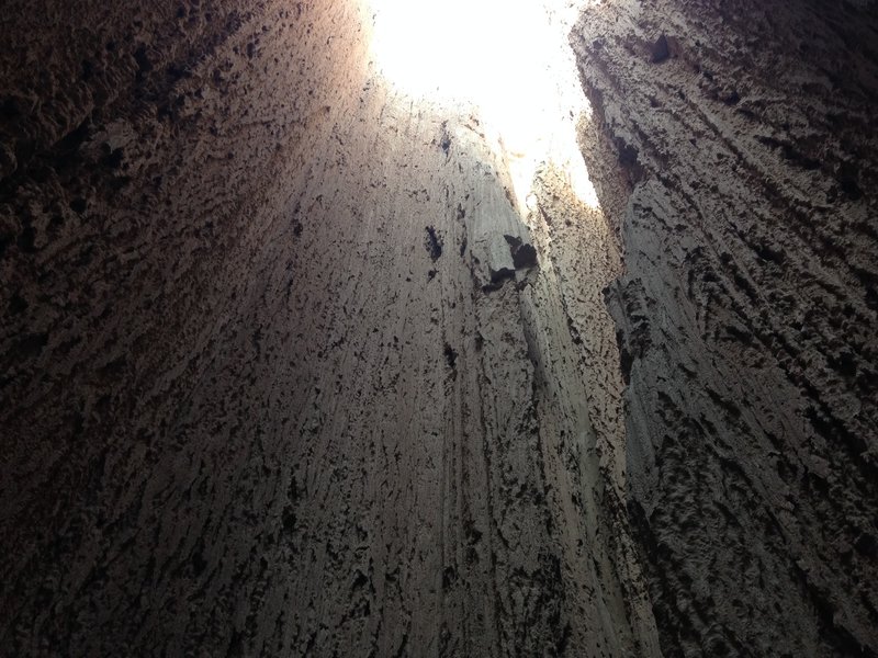 One of the dry waterfalls at the end of the slot canyon