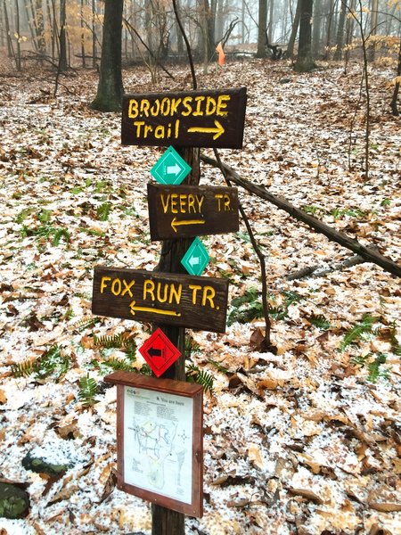 Trail intersection signs