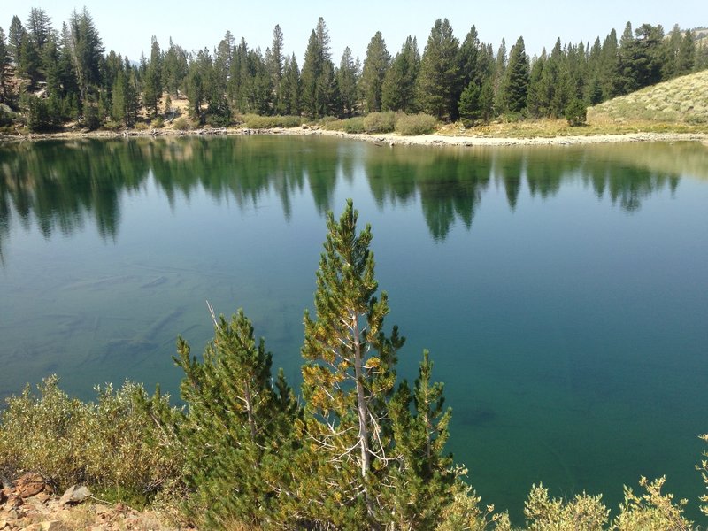 The backside of Heart Lake