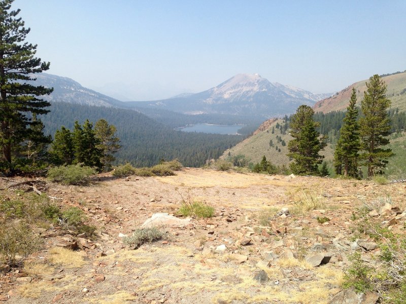 The view of Lake Mary and Mammoth Mountain.