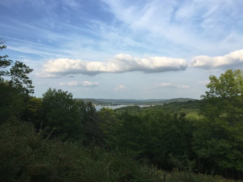 Looking east, northeast at Lake Wisconsin.