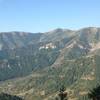 A view of Mount Beirdneau and the Green Canyon ridge from the trail