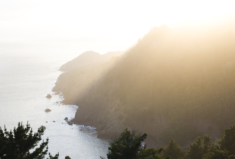 Golden light on the golden gate