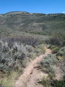 Descending into the June Creek drainage.