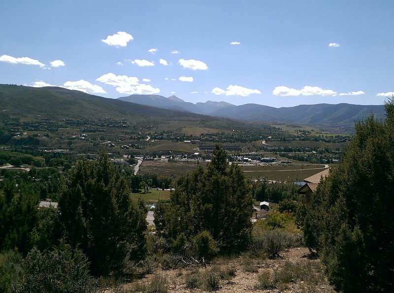 Looking south over the town of Edwards.