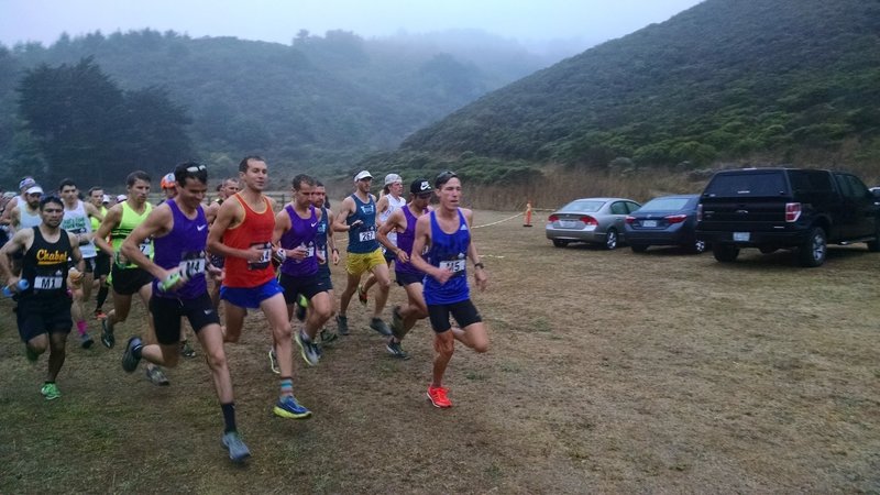 Start of the Tamalpa Headlands 50k.