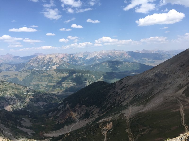 View of the Elk Mountains.