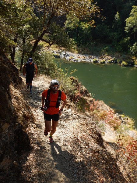 Running up the Rogue River Trail