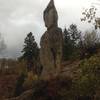 The rock thumb on the Eastern Fork of Card Canyon.