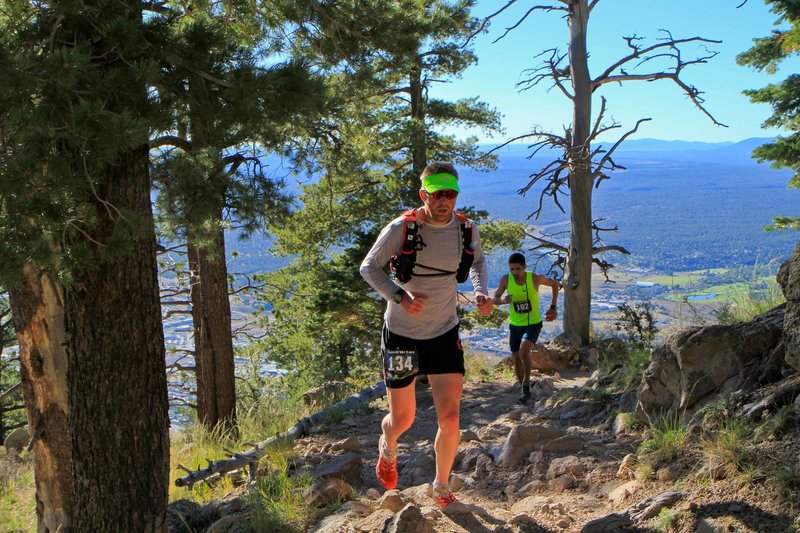 Racers headed up on the Elden Lookout Trail