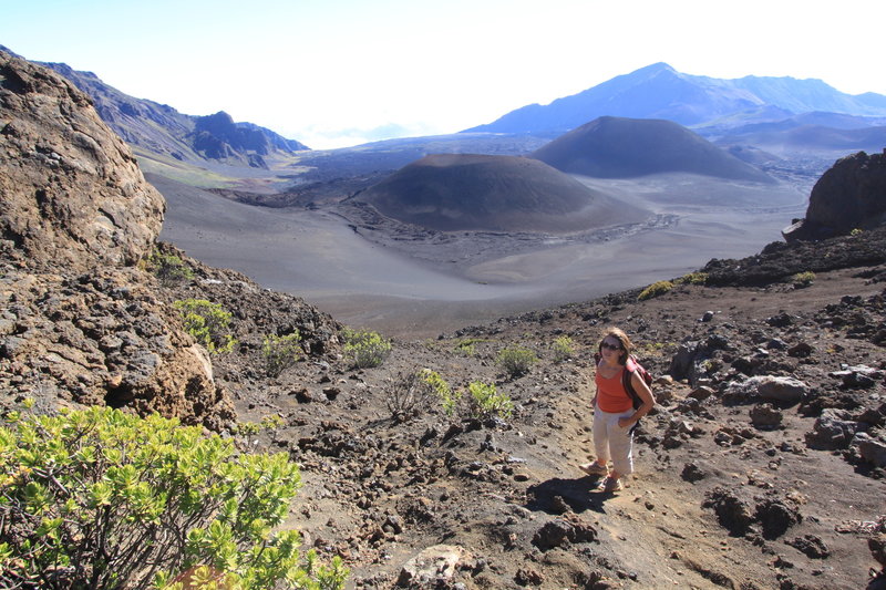 Celestina in Haleakala 'crater'