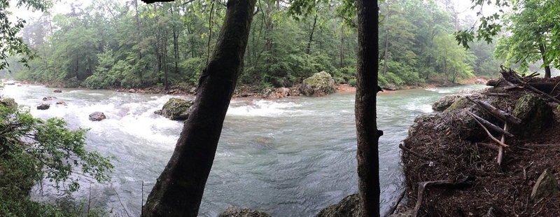 Just north of Albert Pike Rec Area along Little Missouri River.