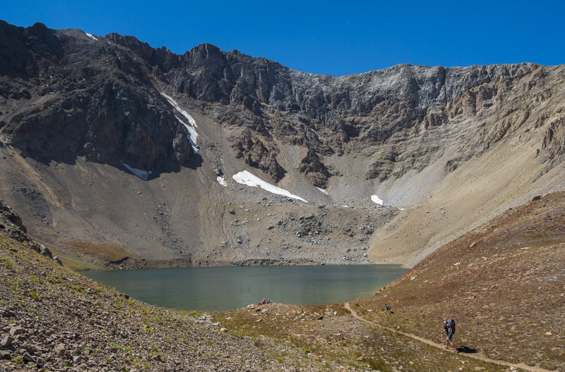 Approaching the sublime Grizzly Lake. About as good as it gets.