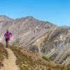 Michelle Smith turns the corner toward Grizzly Lake during a sublime late Summer outing in the alpine.