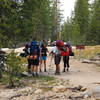 A 'meeting of the minds' at the intersection of the Young Lakes Trail.