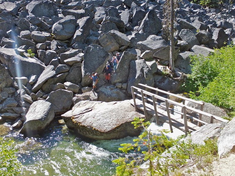 A bridge along the Enchantments Traverse.