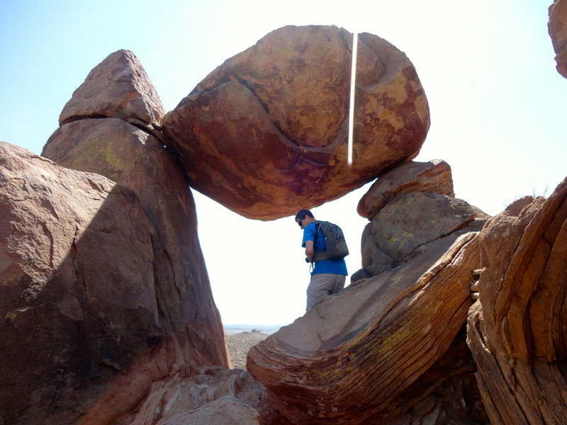 Big Bend balanced rock!