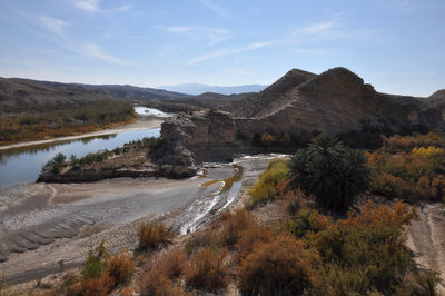 Tornillo Creek Meets the Rio Grande
