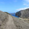 Looking down on Scorpion Anchorage.