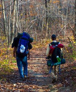Hiking on the AT.