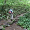 Crossing the NC/TN border AND a stream.