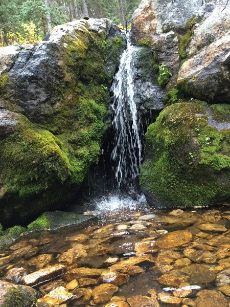 Happy little falls on the way to Nambe Lake.