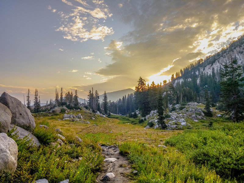 Sunrise on Catherine Pass.