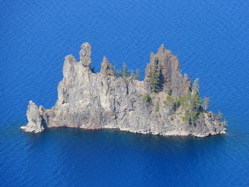 Phantom Ship on Crater Lake.