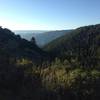 A view into Leatham Hollow and Blacksmith Fork Canyon from the Millville Canyon Road