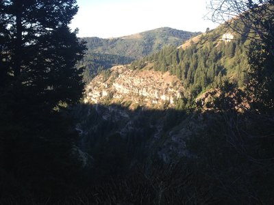 A view of some of the cliffs of Leatham Hollow