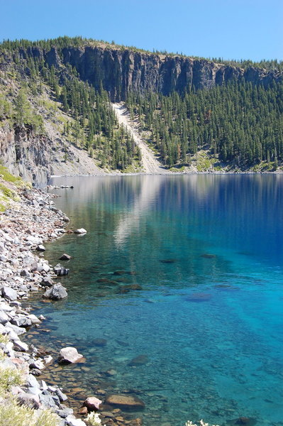 Gorgeous blue Crater Lake.